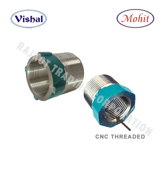 SS Bush - SS Reduce Bush - SS Reduce Bush Socket - CNC Threaded Bush Pipe Fittings Maufacturers Suppliers